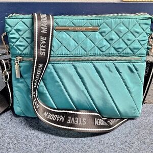 Steve Madden "Teal B Village" Crossbody Bag/Purse, #0T615625 NWOT